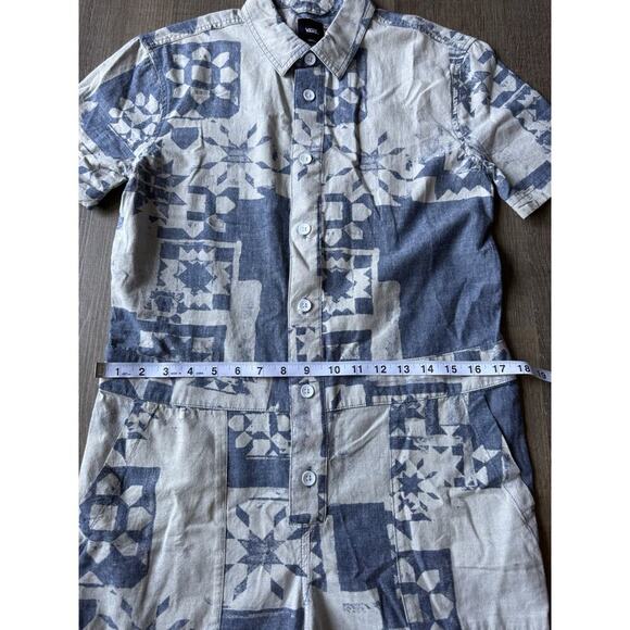 VANS Morro Coveralls Jumpsuit Women's Size Small Blue Patchwork VN0007SCBD2 $99 - Picture 4 of 10